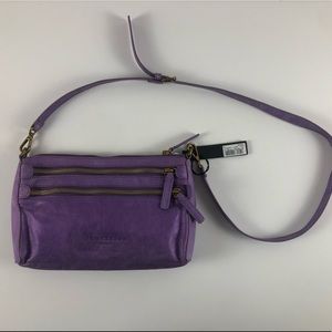 Liebskin Berlin Purple Leather Kara Bag